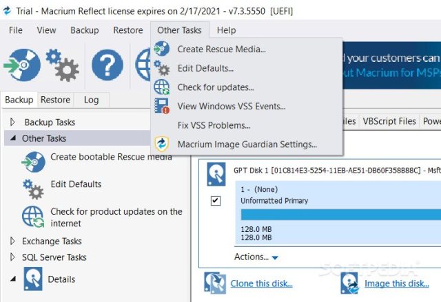 Macrium Reflect 8.0.6867 Crack With License Key Latest Download 2022